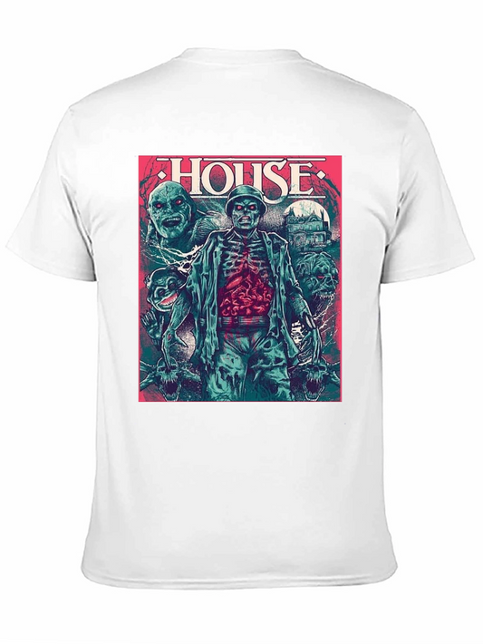 Camiseta Negra HOUSE Horror Clásico
