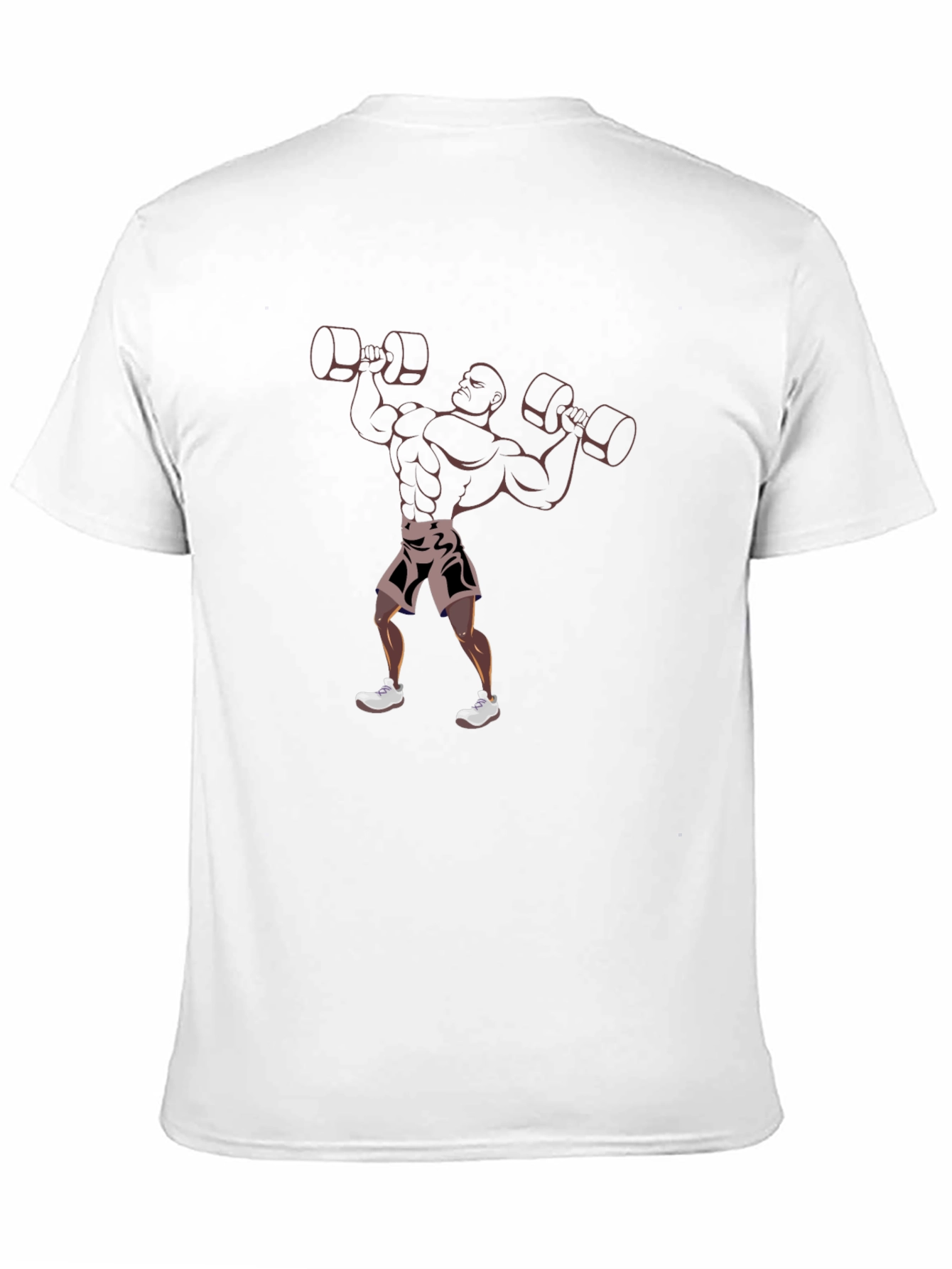Camiseta Negra Estampado Hombre Fuerte