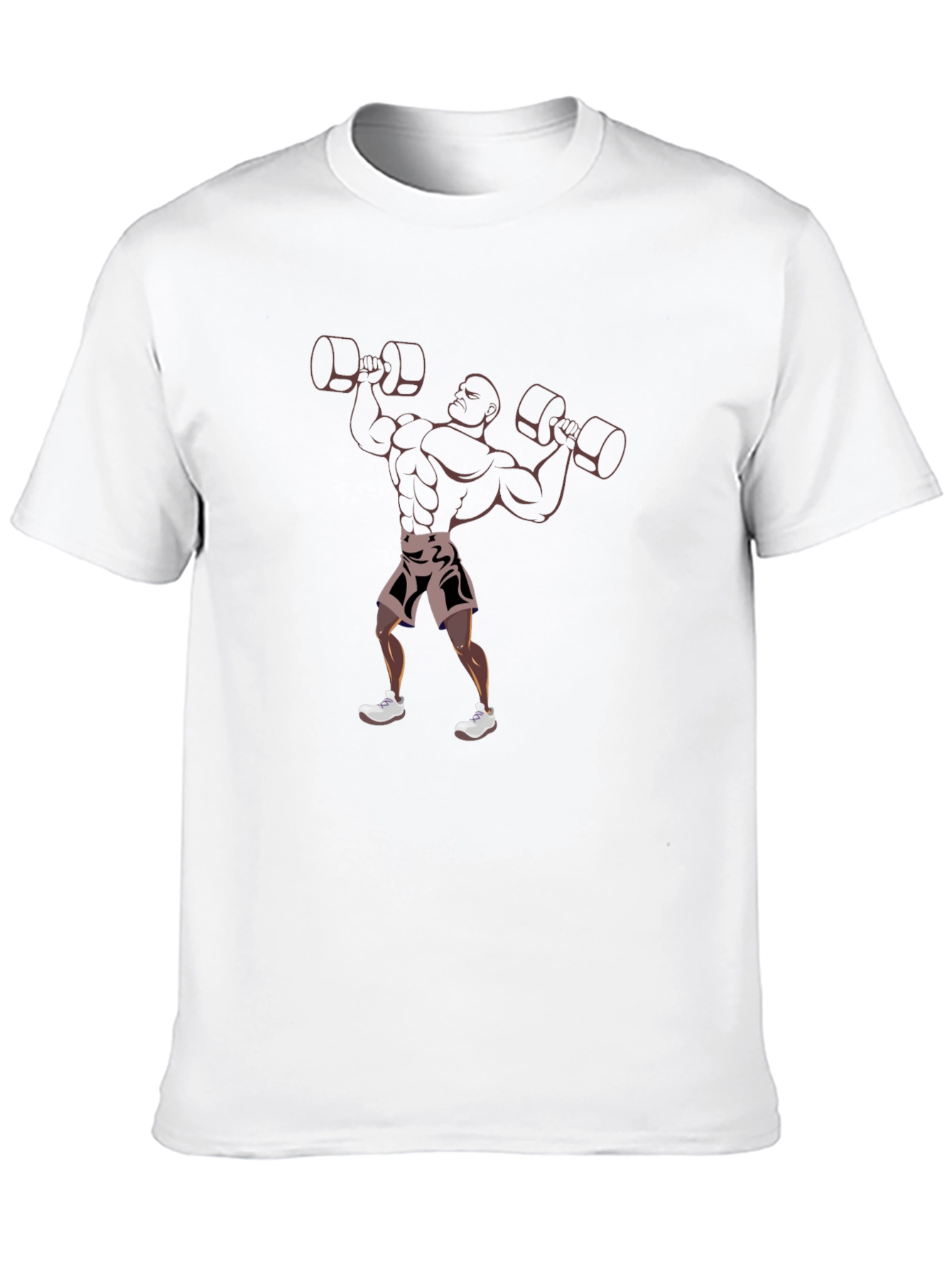 Camiseta Negra Estampado Hombre Fuerte
