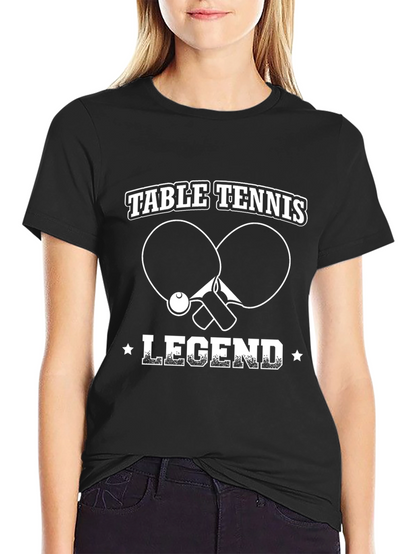 Camiseta Negra Leyenda Tenis de Mesa