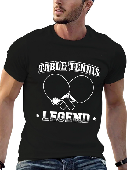 Camiseta Negra Leyenda Tenis de Mesa