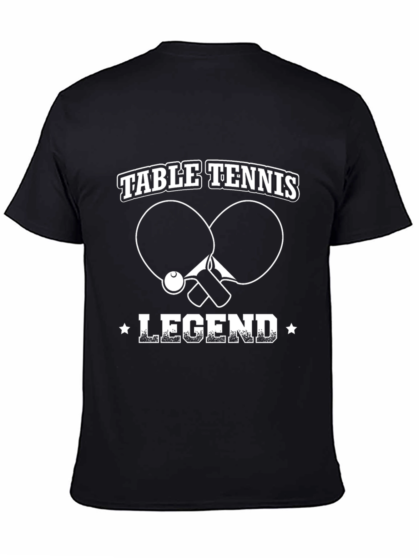 Camiseta Negra Leyenda Tenis de Mesa