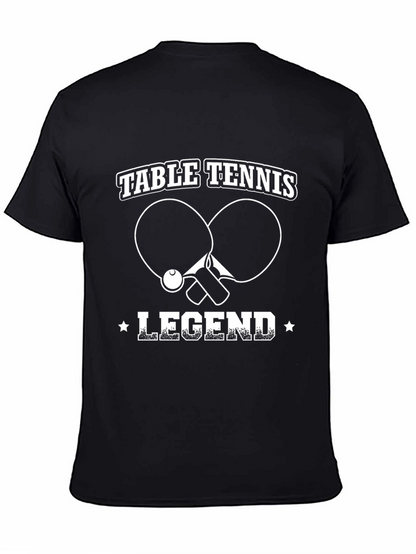 Camiseta Negra Leyenda Tenis de Mesa