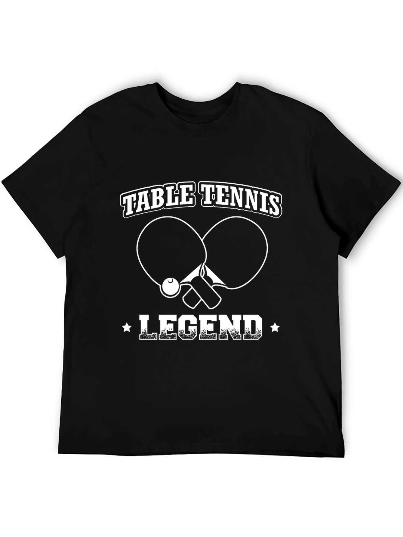 Camiseta Negra Leyenda Tenis de Mesa