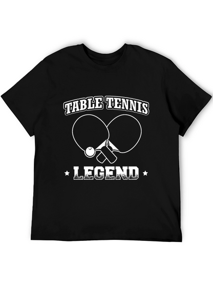 Camiseta Negra Leyenda Tenis de Mesa