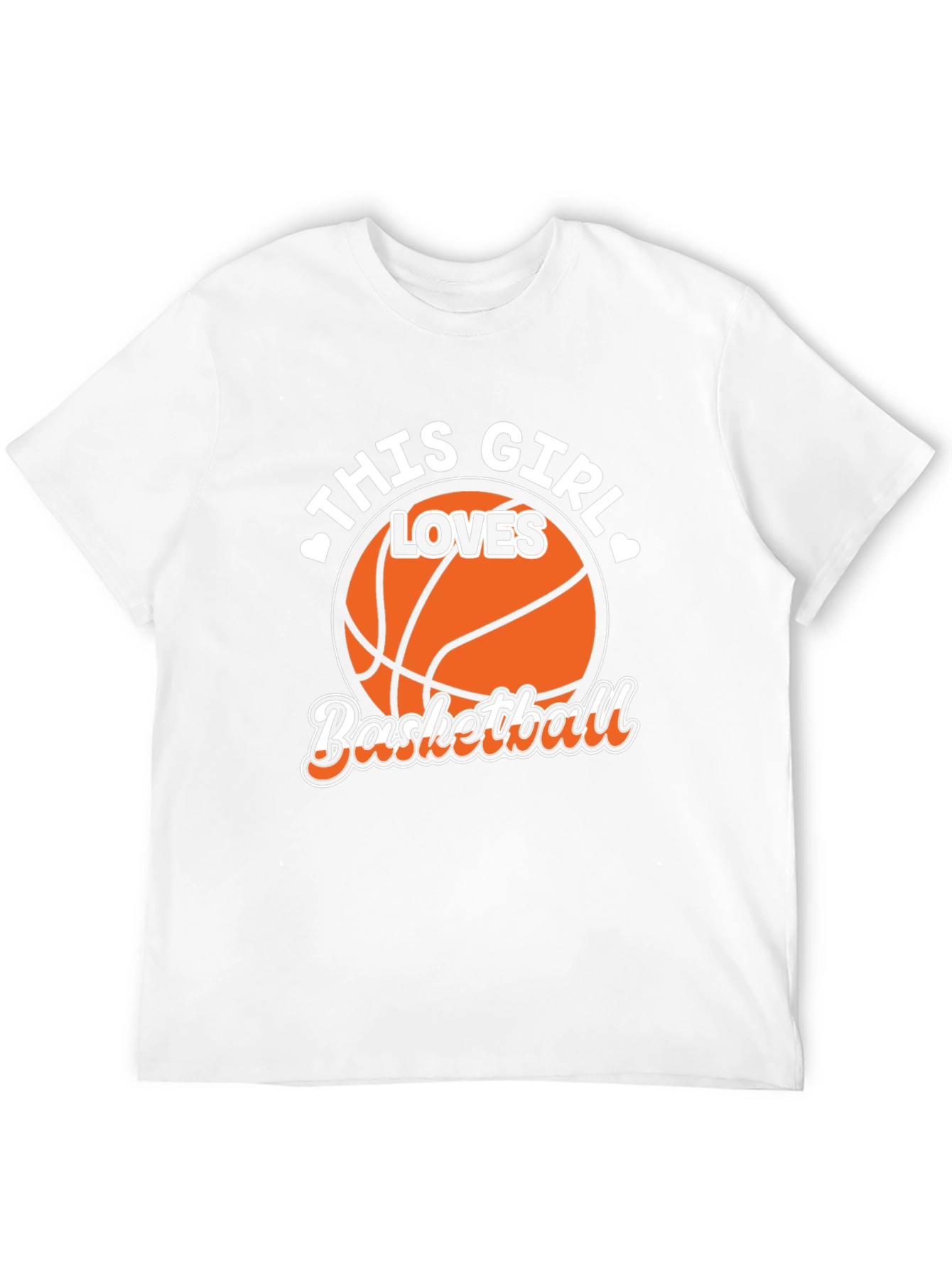 Camiseta Negra This Girl Loves Basketball