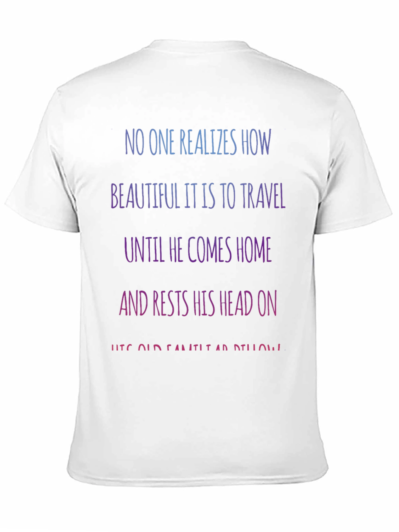 Camiseta Negra con Mensaje Inspirador de Viajes