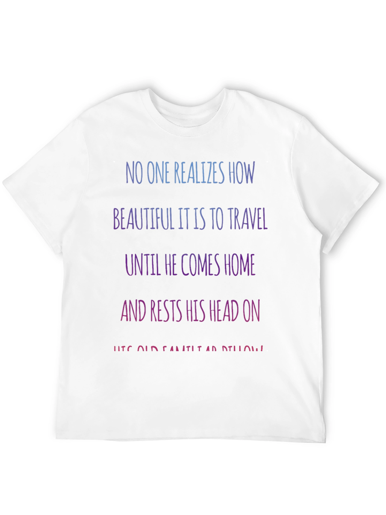 Camiseta Negra con Mensaje Inspirador de Viajes