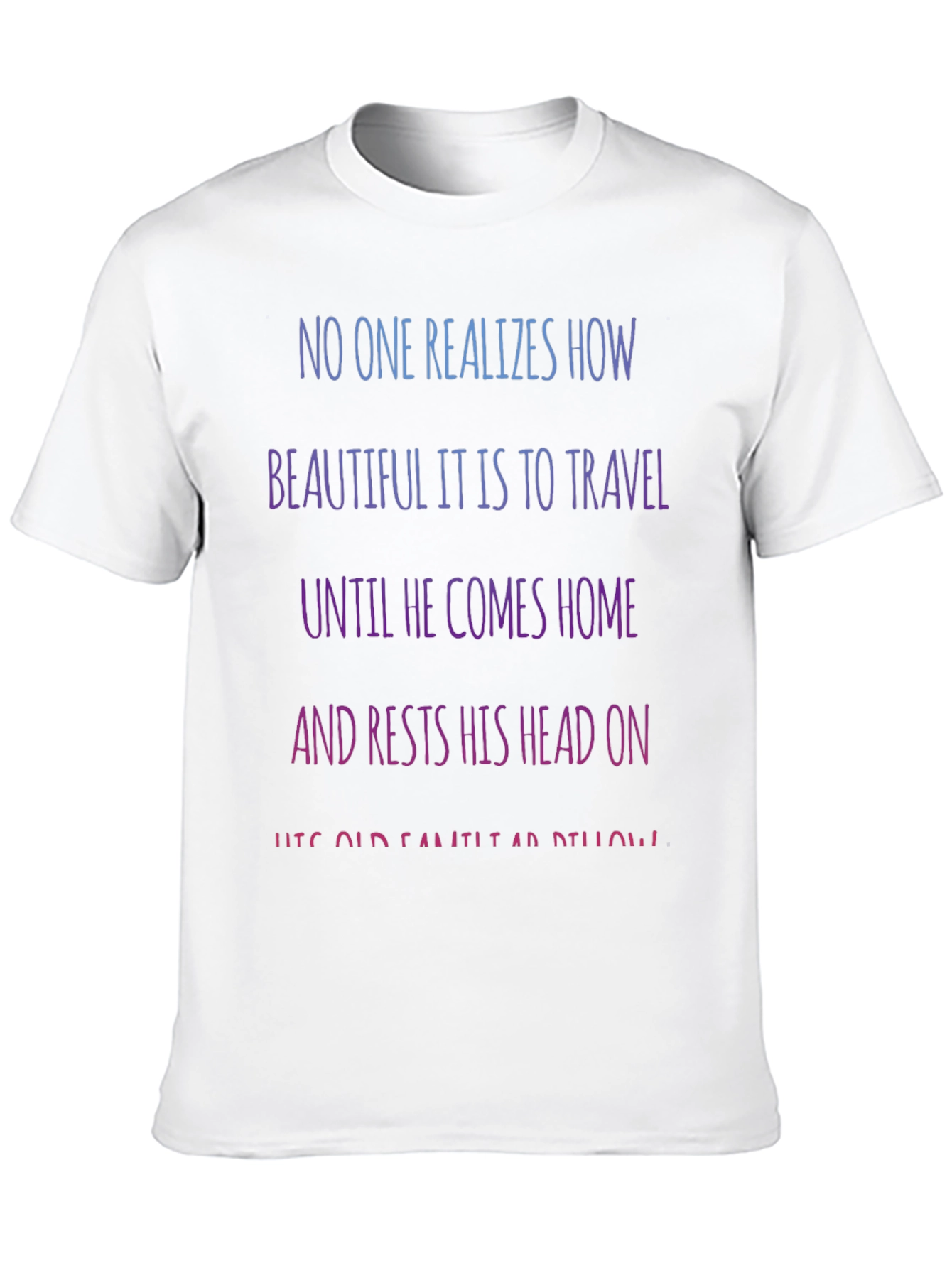 Camiseta Negra con Mensaje Inspirador de Viajes