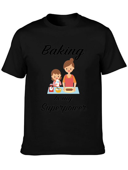 Camiseta Negra Baking is my Superpower