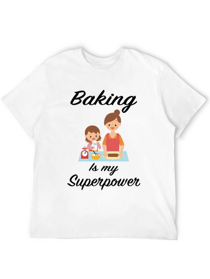 Camiseta Negra Baking is my Superpower