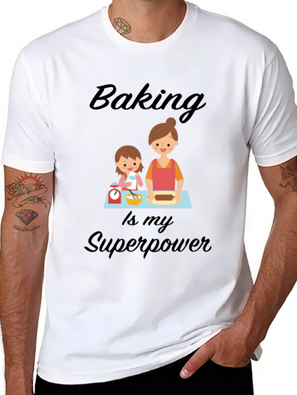 Camiseta Negra Baking is my Superpower
