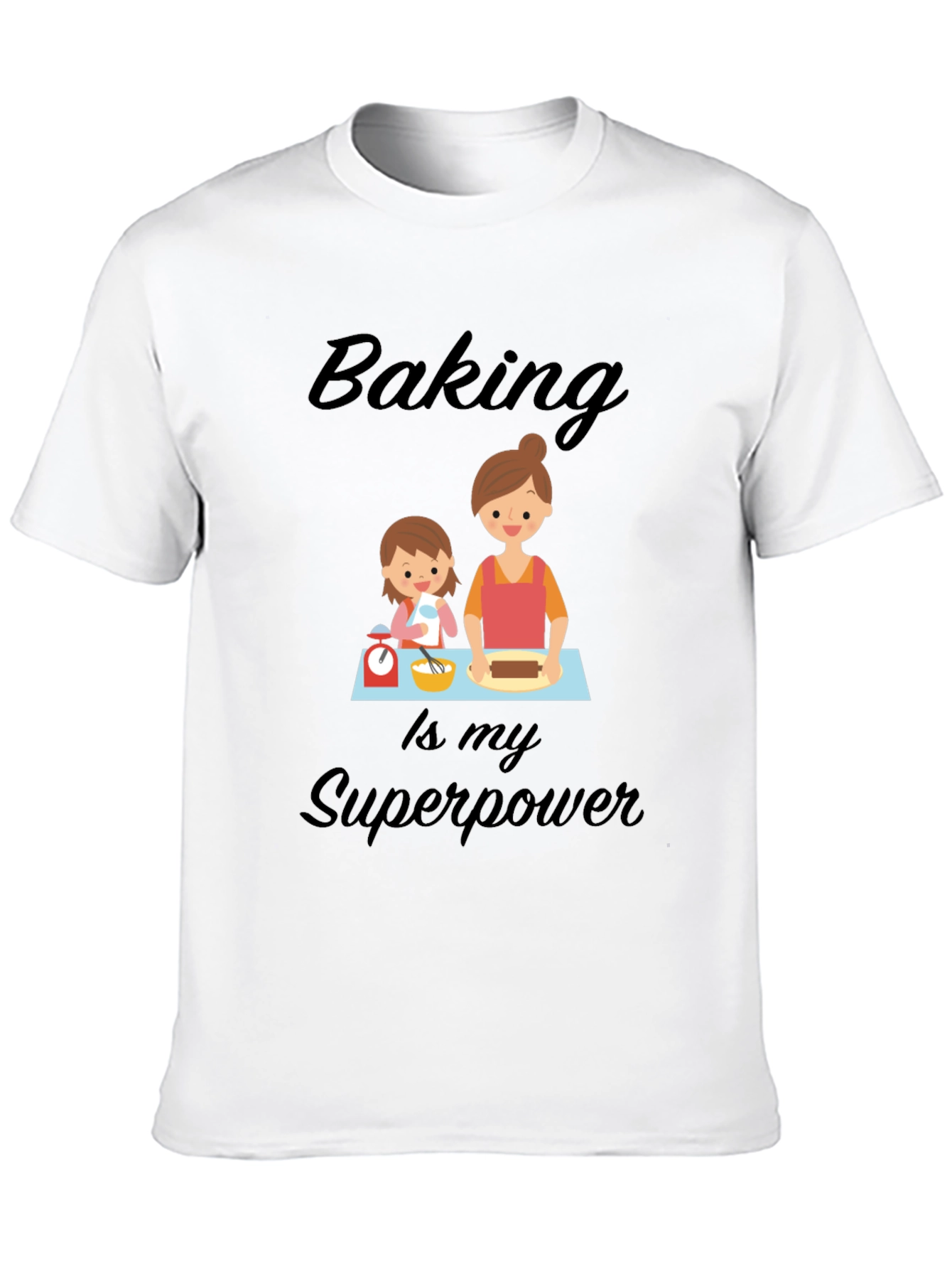 Camiseta Negra Baking is my Superpower