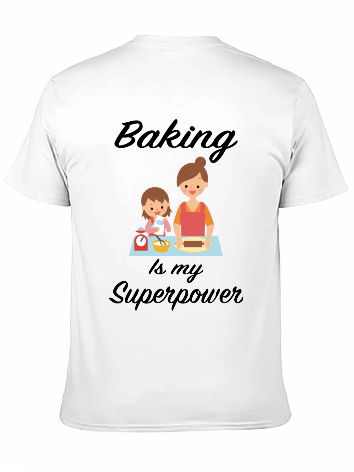 Camiseta Negra Baking is my Superpower