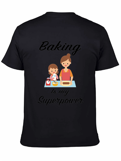 Camiseta Negra Baking is my Superpower