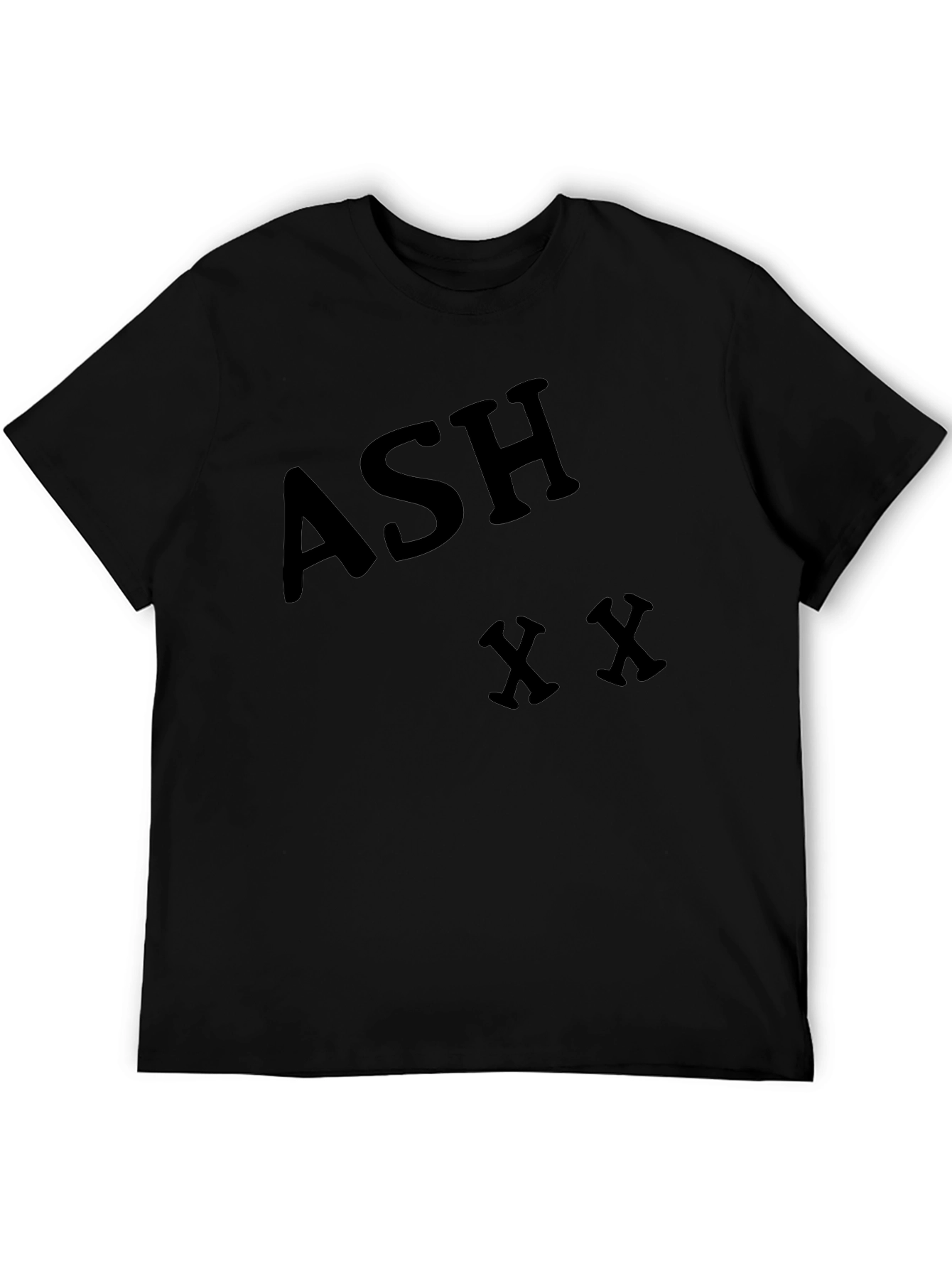 Camiseta Negra ASH XX para Hombre - Estilo Casual