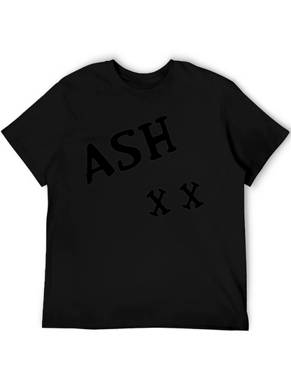 Camiseta Negra ASH XX para Hombre - Estilo Casual