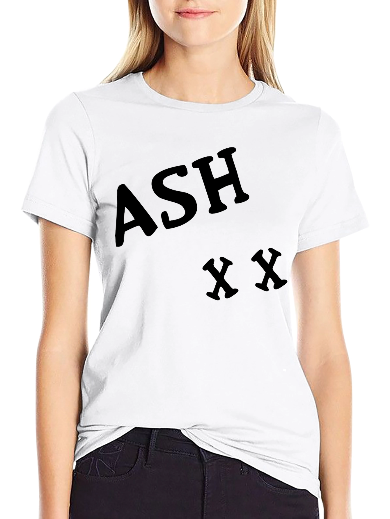Camiseta Negra ASH XX para Hombre - Estilo Casual