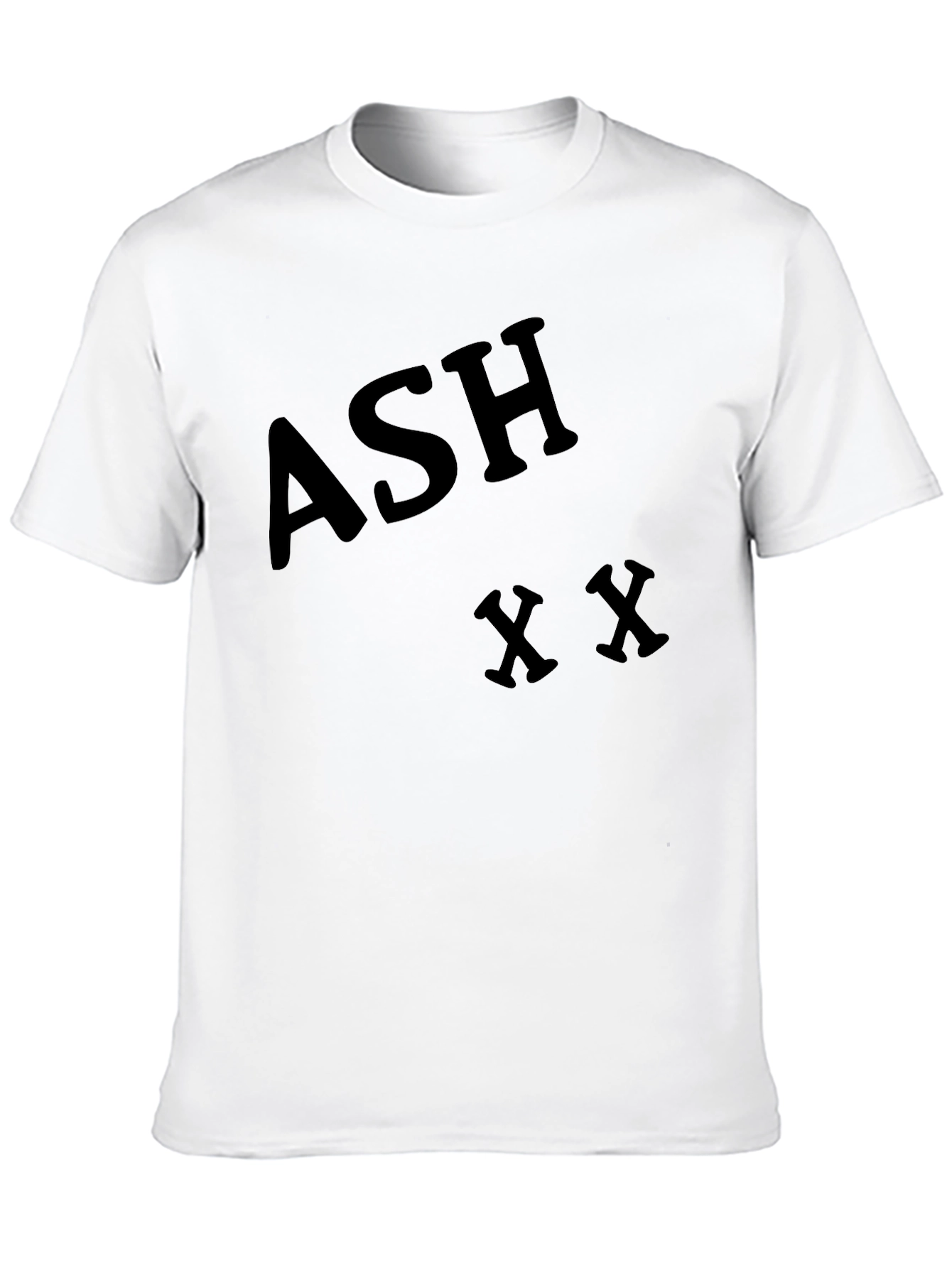 Camiseta Negra ASH XX para Hombre - Estilo Casual