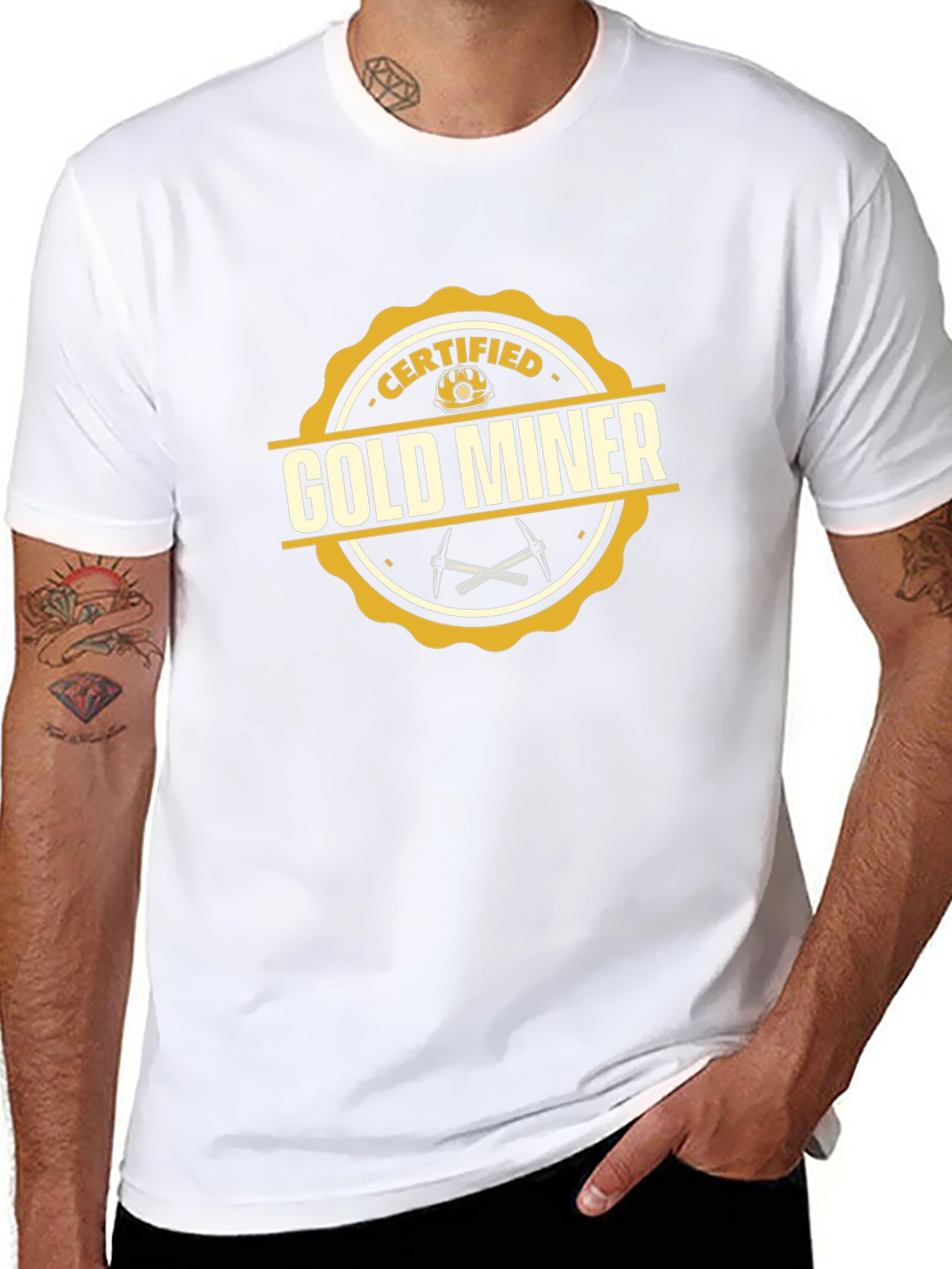 Camiseta Minero de Oro Certificado - Diseño Único