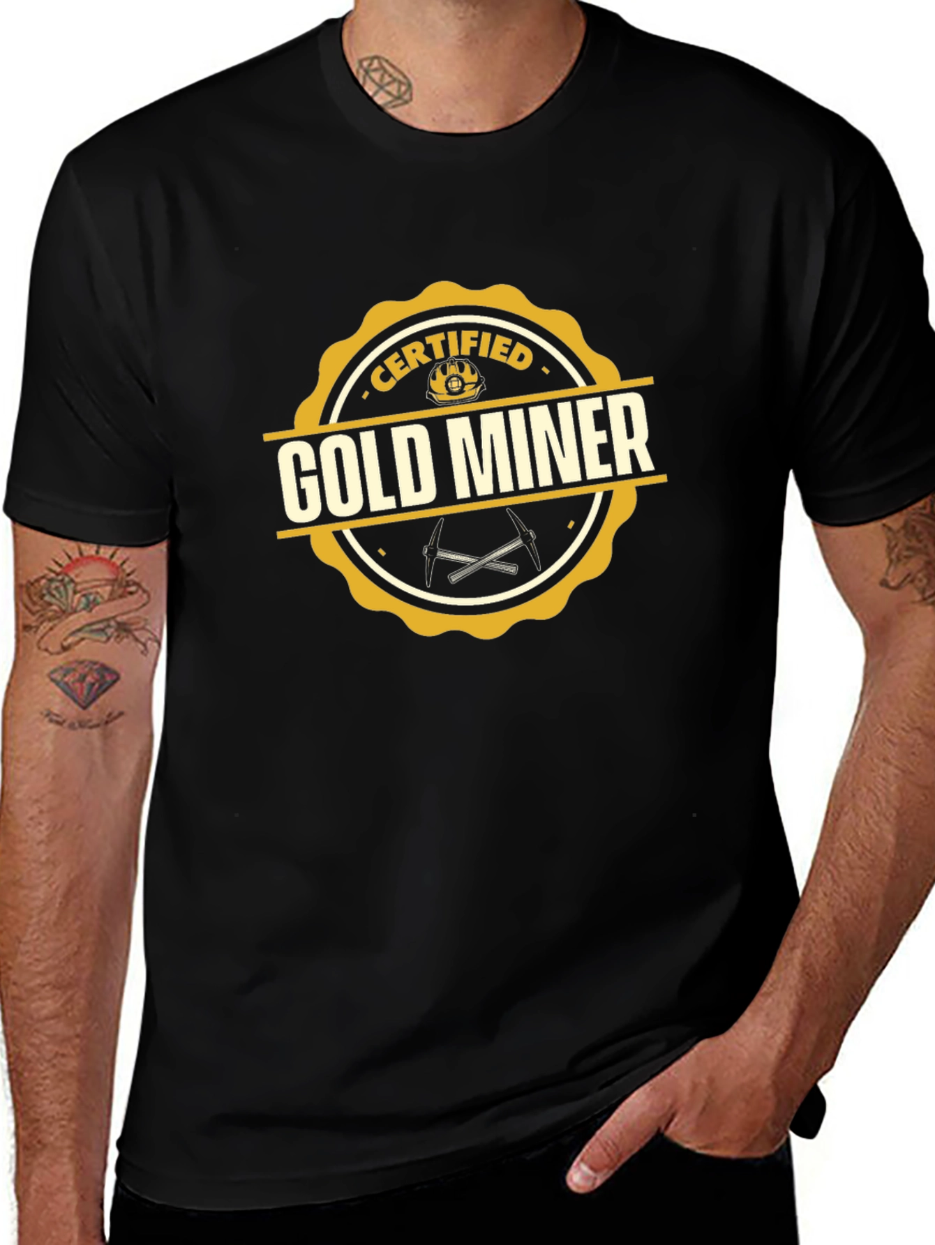Camiseta Minero de Oro Certificado - Diseño Único