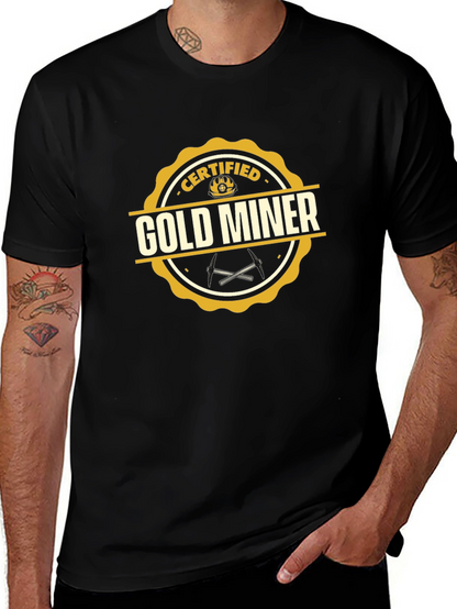 Camiseta Minero de Oro Certificado - Diseño Único