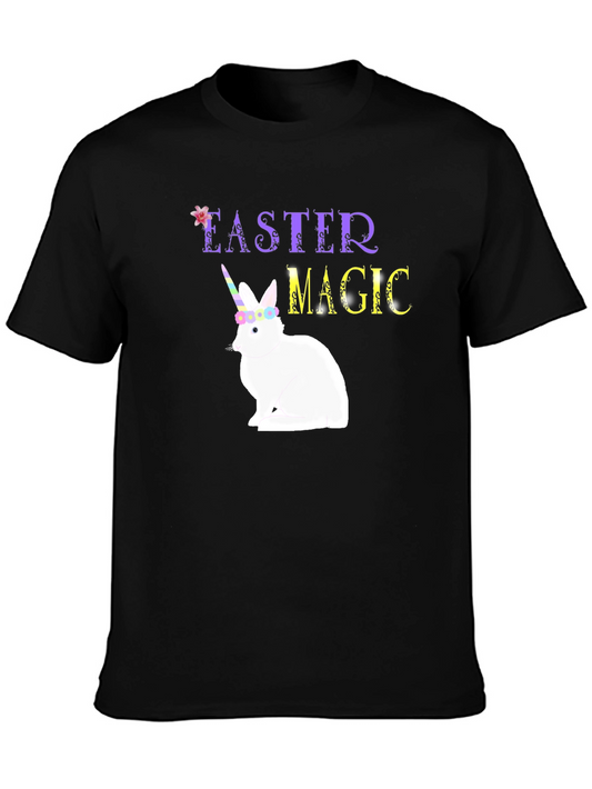 Camiseta Mágica de Pascua con Conejo Unicornio