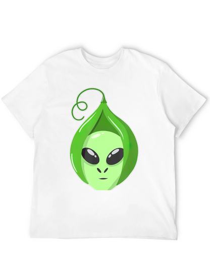 Camiseta Hombre con Diseño Alienígena en Vaina