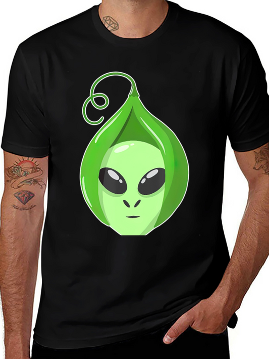 Camiseta Hombre con Diseño Alienígena en Vaina