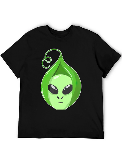 Camiseta Hombre con Diseño Alienígena en Vaina