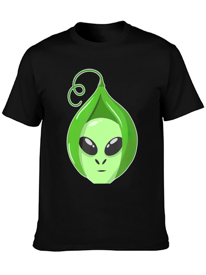 Camiseta Hombre con Diseño Alienígena en Vaina