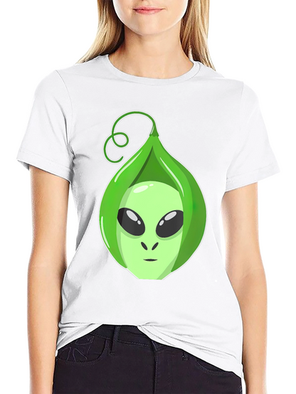 Camiseta Hombre con Diseño Alienígena en Vaina