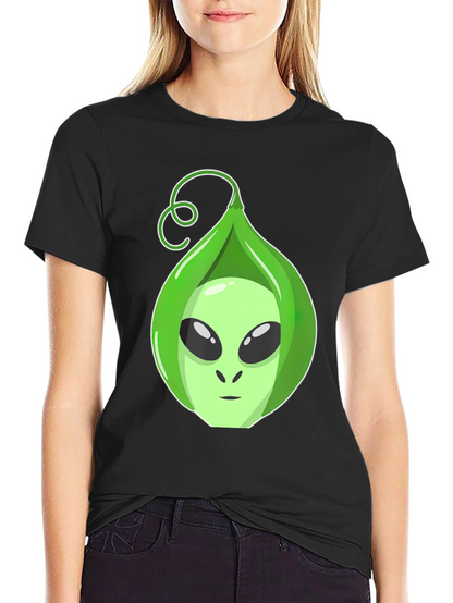 Camiseta Hombre con Diseño Alienígena en Vaina