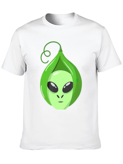 Camiseta Hombre con Diseño Alienígena en Vaina
