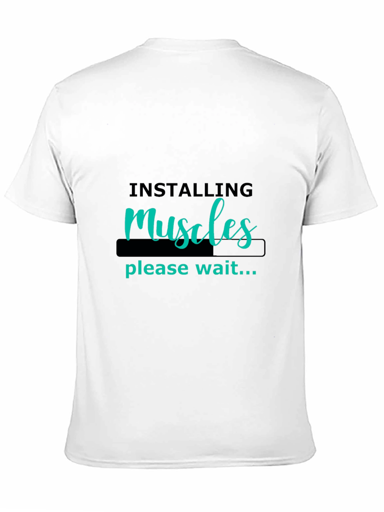 Camiseta Negra Hombre - Instalando Músculos