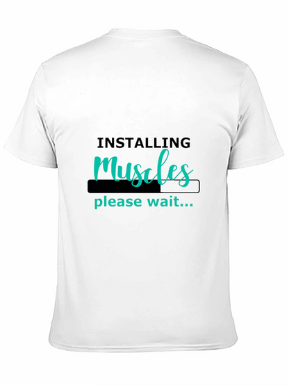 Camiseta Negra Hombre - Instalando Músculos
