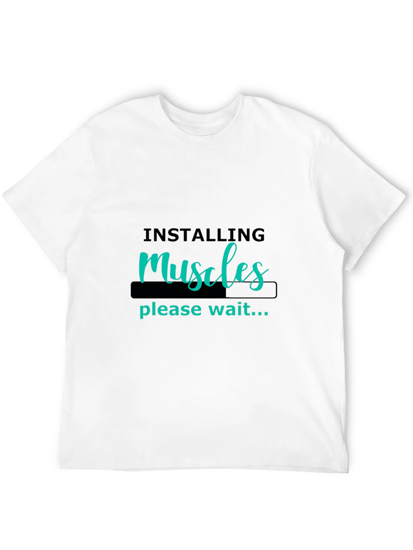 Camiseta Negra Hombre - Instalando Músculos