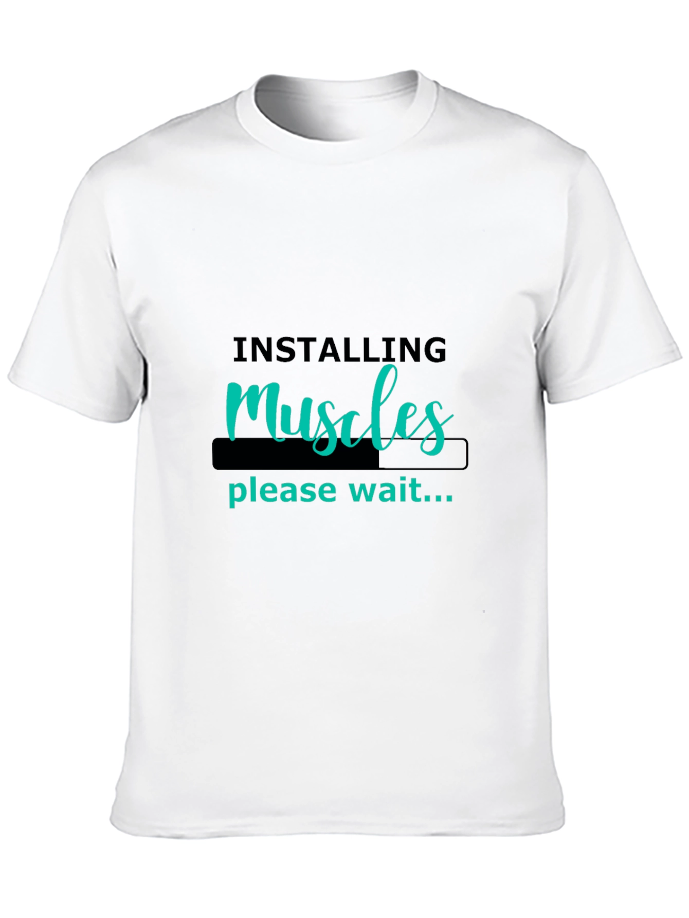 Camiseta Negra Hombre - Instalando Músculos