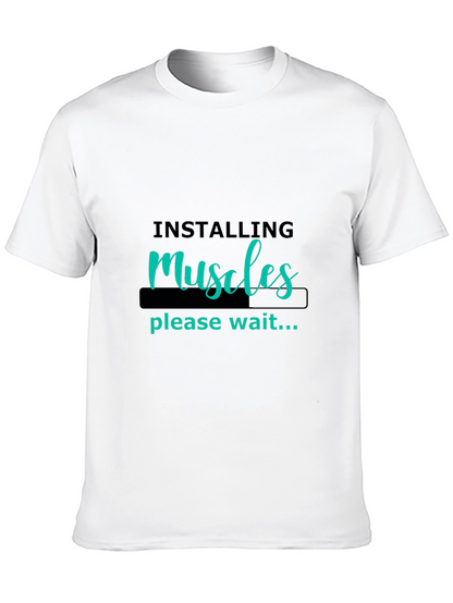 Camiseta Negra Hombre - Instalando Músculos