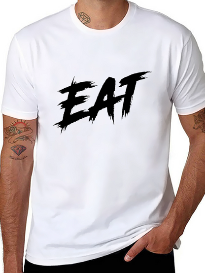 Camiseta Negra EAT - Estilo Urbano y Casual