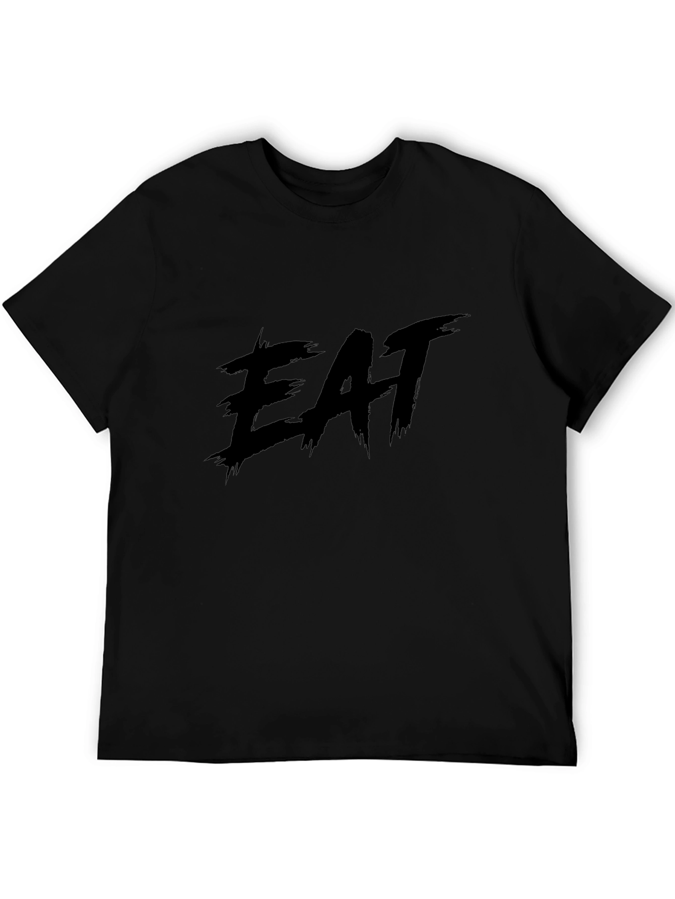 Camiseta Negra EAT - Estilo Urbano y Casual