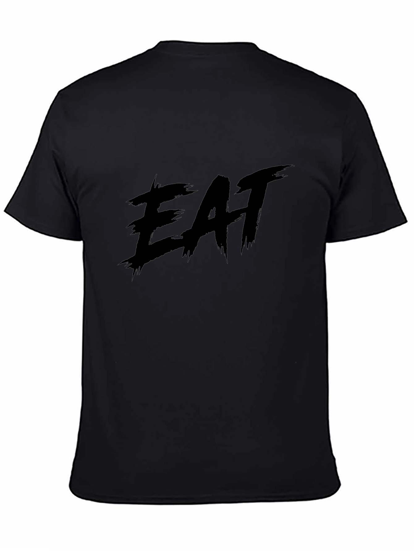 Camiseta Negra EAT - Estilo Urbano y Casual