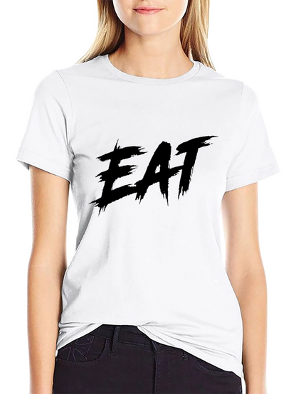 Camiseta Negra EAT - Estilo Urbano y Casual