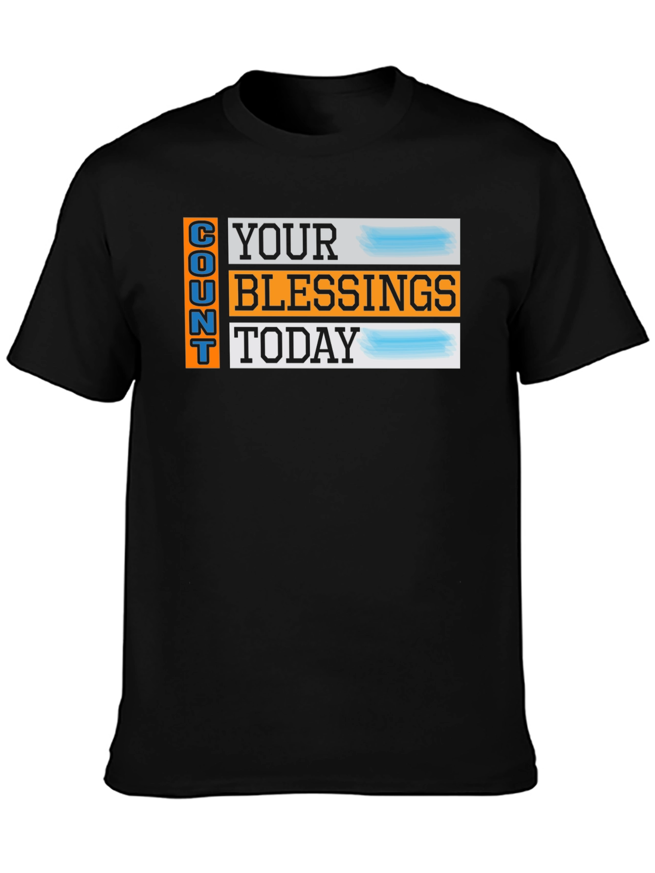 Camiseta Negra: Cuenta Tus Bendiciones Hoy