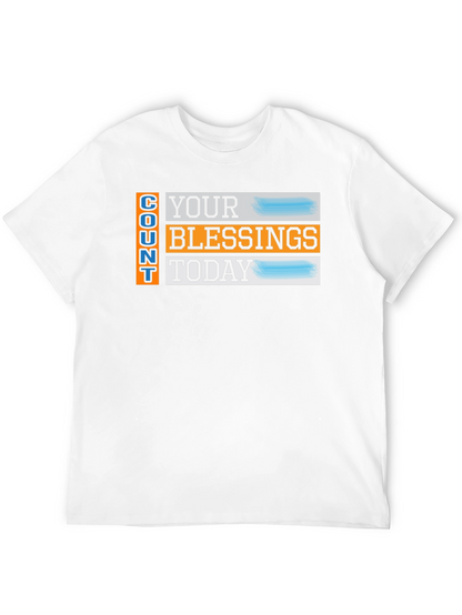 Camiseta Negra: Cuenta Tus Bendiciones Hoy