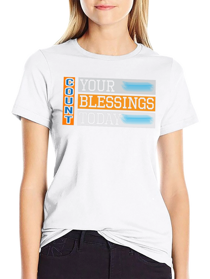 Camiseta Negra: Cuenta Tus Bendiciones Hoy