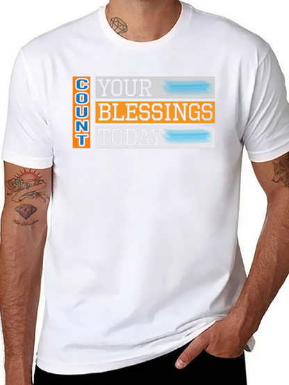 Camiseta Negra: Cuenta Tus Bendiciones Hoy