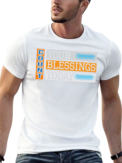 Camiseta Negra: Cuenta Tus Bendiciones Hoy