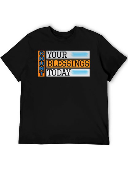 Camiseta Negra: Cuenta Tus Bendiciones Hoy