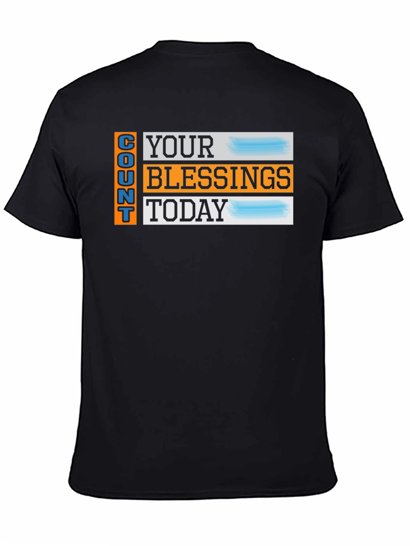 Camiseta Negra: Cuenta Tus Bendiciones Hoy